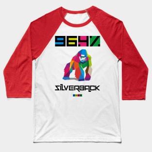 96.4% Silverback Geometric colour gym apparel Baseball T-Shirt